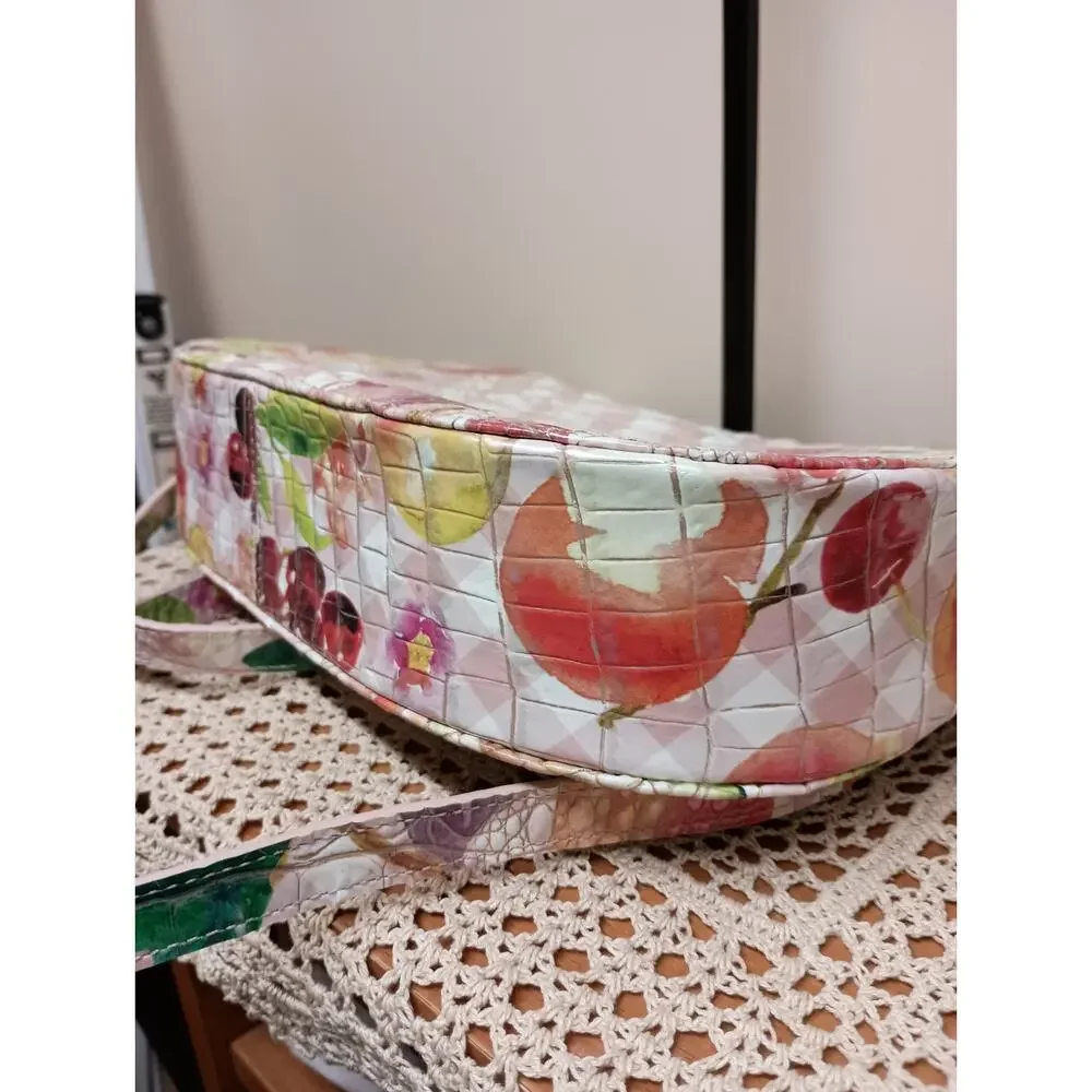 NWOT BRAHMIN Shayna leather Crossbody Fruit Salad Ombre Melbourne
